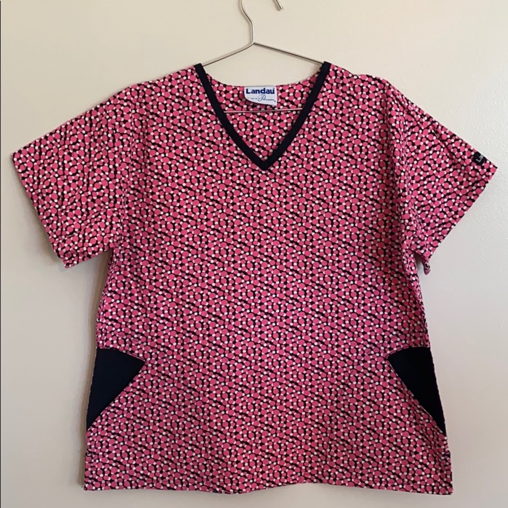 Landau Scrub Print Top